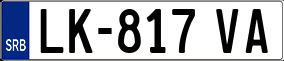 Trailer License Plate